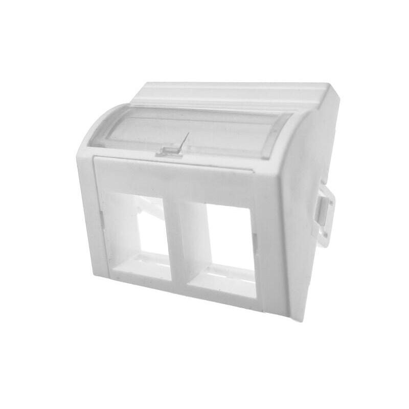 Adapter 45x45 2xrj45 (Wypukly Katowy) Alantec