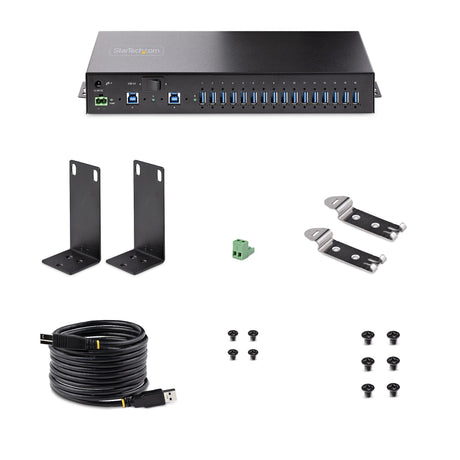 EAN 0065030894999 - StarTech.com 5G16AINDS-USB-A-HUB hub de interfaz USB 3.2 Gen 1 (3.1 Gen 1) Type-B 5000 Mbit/s Negro imagen 10