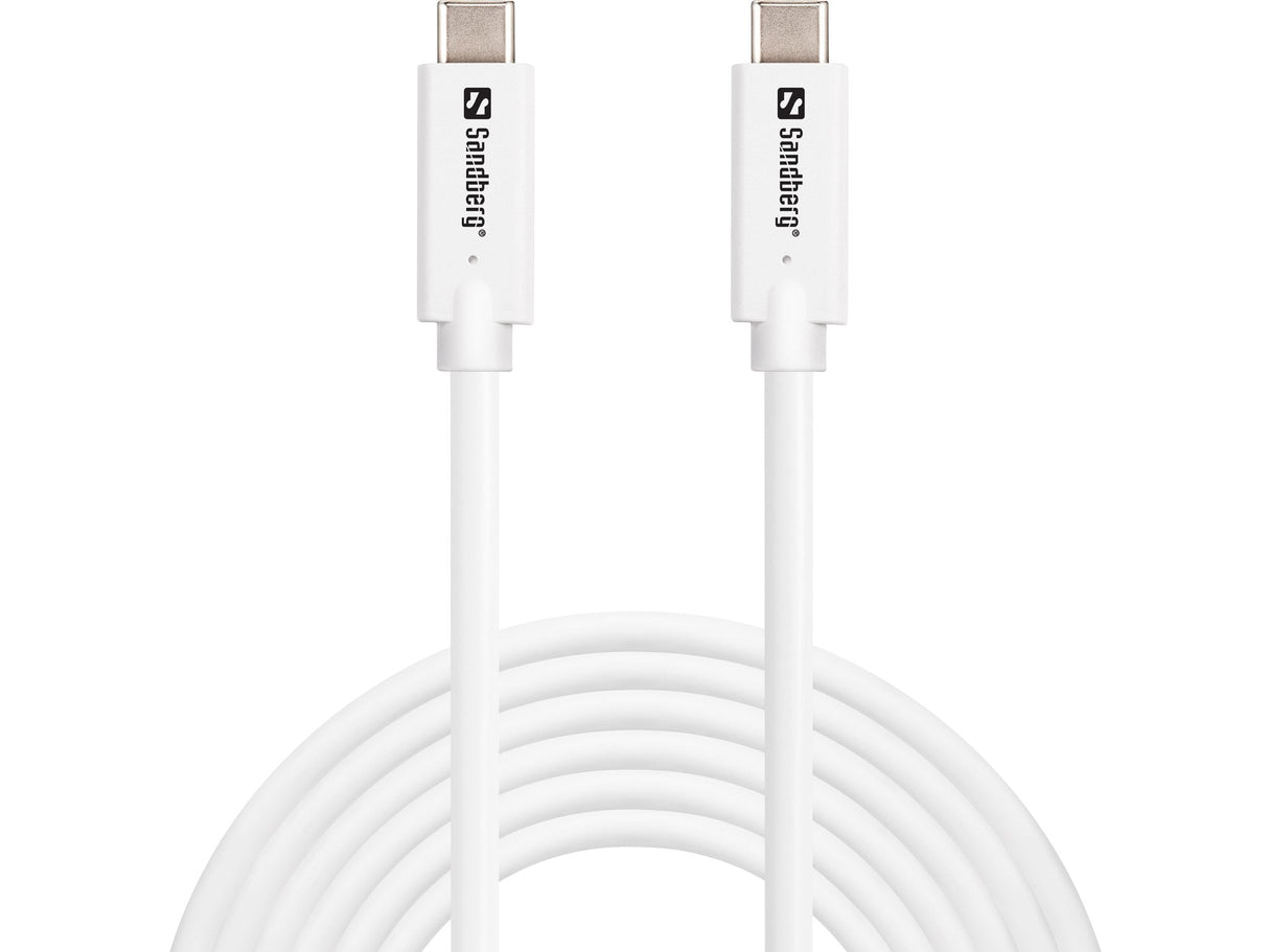 Sandberg 136-75 Cable Usb Usb 3.2 Gen 2 (3.1 Gen 2) 3 M Usb C Blanco