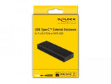 Delock Caja Combinada Externa Usb Type-C  Para Ssd M.2 Nvme Pcie O Sata