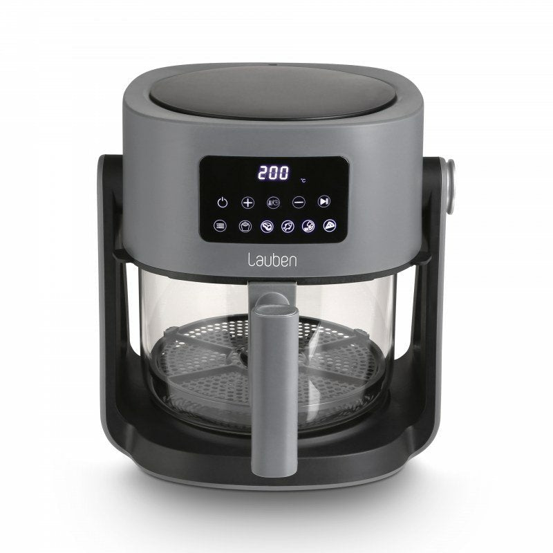 Freidora Lauben Lbafmggaf55ba Sencillo 5,5 L 1500 W Freidora De Aire Caliente Gris