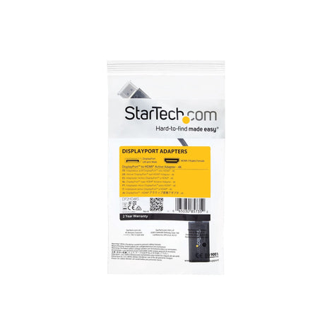 EAN 0065030857352 - StarTech.com DP2HD4KS adaptador de cable de vídeo 0,15 m HDMI tipo A (Estándar) Negro imagen 6