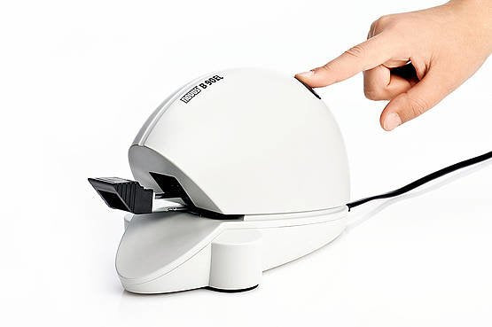 Novus Grapadora Eléctrica Profesional B90el Compacta Antibloqueo Gris