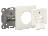 Delock Modular Wall Outlet Flush Mount 2 Port Cat.6a Lsa