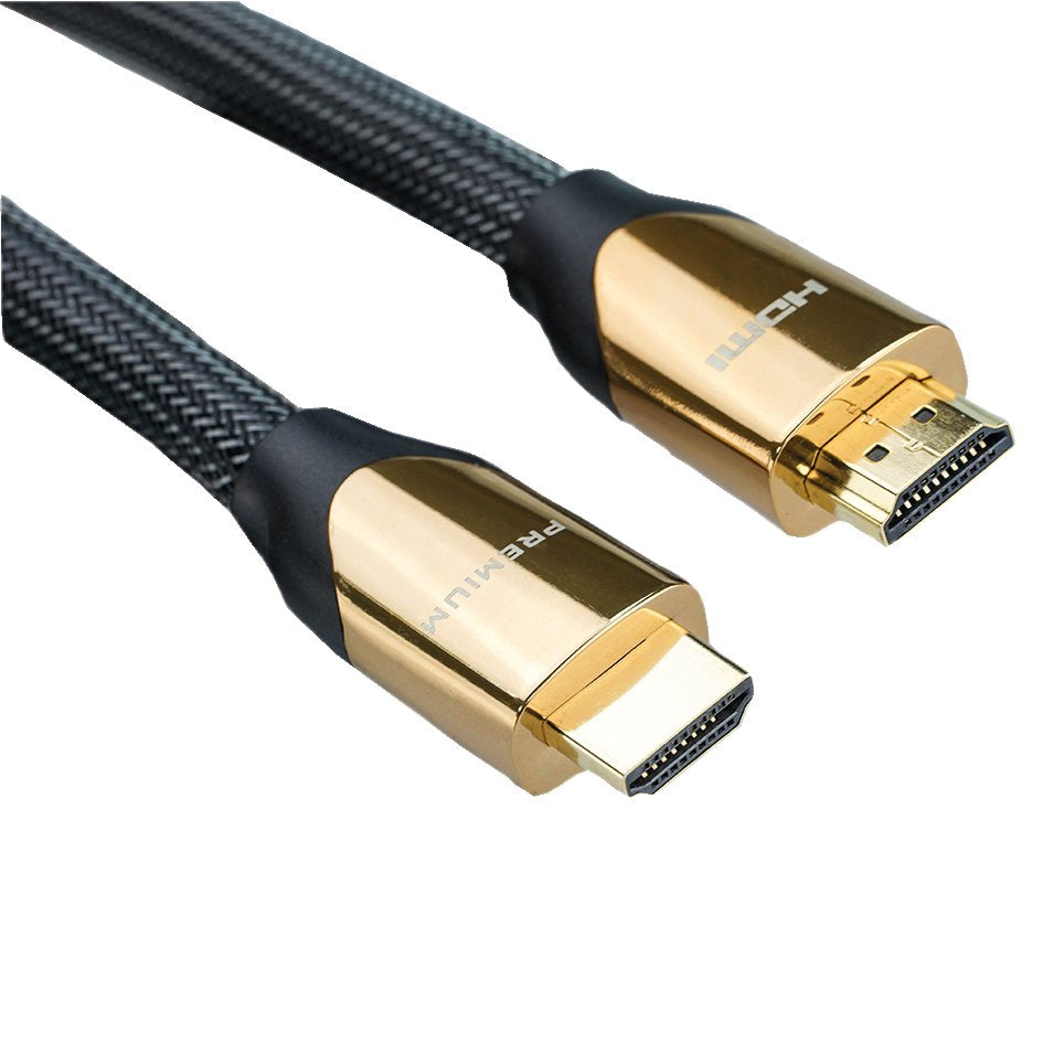 Roline 4k Premium Hdmi Ultra Hd Cable Mit Ethernet, St St, Schwarz, 3 M
