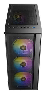 Caja Semitorre Atx Ax65 A-Rgb Negro Antec Bahías Int.: 3.5'' / 2.5'' (Combo): 2 / 1 Y 2x2'5/ 1xusb 3.0, 2xusb-2.0/ Audio In/Out