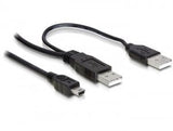 EAN 4043619824472 - DeLOCK 2x USB2.0-A male / USB mini 5-pin cable USB 1 m USB A Mini-USB B Negro imagen 1