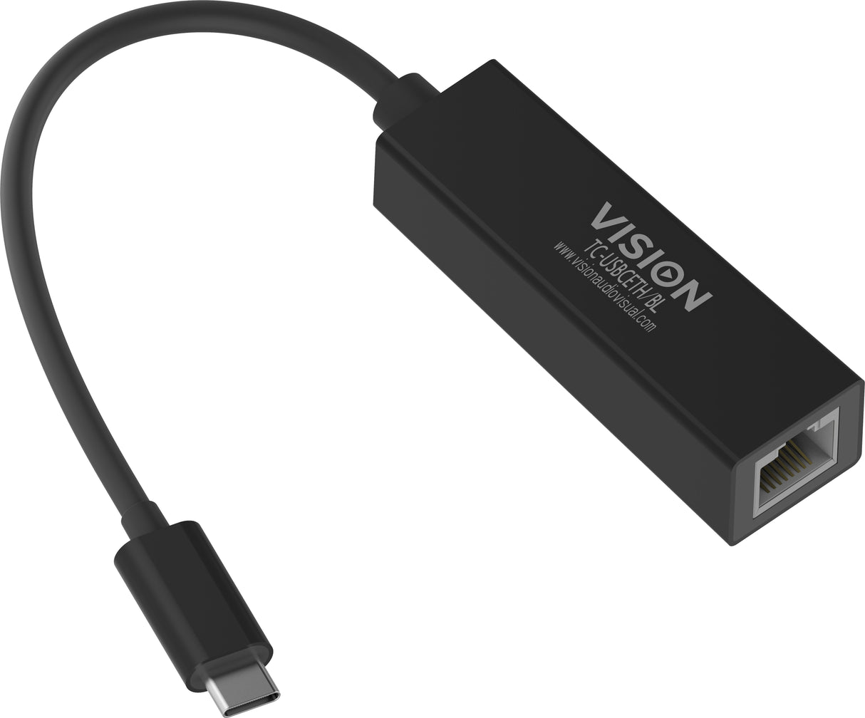 Vision Tc-Usbceth/Bl Adaptador Y Tarjeta De Red Ethernet