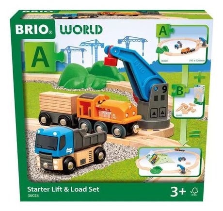 EAN 7312350360288 - BRIO World Train Set Starter Lift & Load Set imagen 1