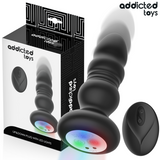 Addicted Toys - Plug Anal Vibrador Thrusting Y Luz Led Control Remoto