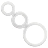Addicted Toys - Set Anillos Pene Y Testiculos Clear