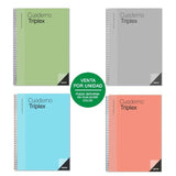 Additio Cuaderno Triplex Para El Profesorado Espiral Doble 144 Páginas Pvc C/Surtidos
