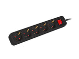 EAN 5901969429152 - Lanberg PS1-05F-0150-BK base múltiple 1,5 m 5 salidas AC Interior Negro imagen 2