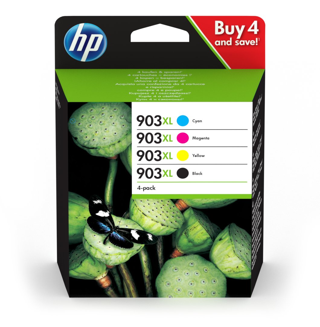 Hp Multipack Negro / Cian / Magenta / Amarillo 3hz51ae Mcvp 01 903 Xl