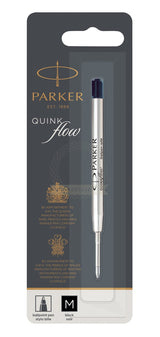 Parker Recambio Boligrafo Quink Flow Punta Media Negro Blister Unitario