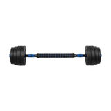 Adjustable Bitumen Dumbbells With Connector 2x15kg Rebel Active