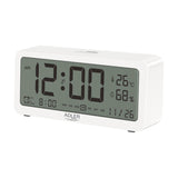 Adler Ad 1195w Alarm Clock, Battery Operated, White