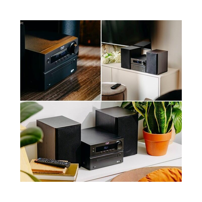 Adler Ad 1917 Torre Hi-Fi Bluetooth/ Cd/ Usb/ Radio Fm Negra