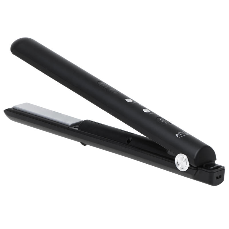 Adler Ad 2327 Cordless Hair Straightener, Usb, Black