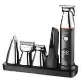 Adler Ad 2946 5in1 MenS Grooming Kit, Lcd Display, Black Stainless Steel