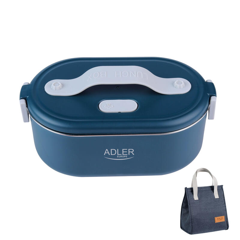 Adler Ad 4522 Lonchera Eléctrica Con Bolsa Térmica, Azul