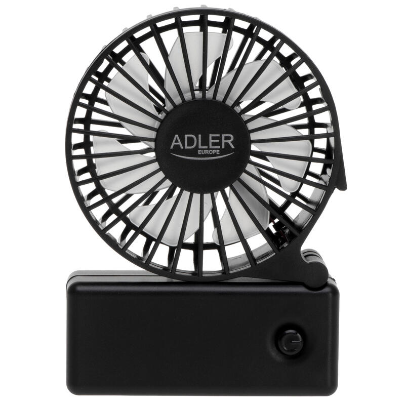Adler Ad 7336 Mini Ventilador Plegable, Negro