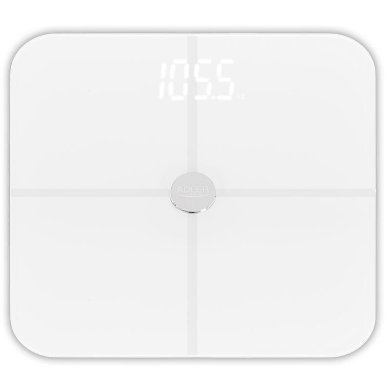 Adler Ad 8187 Báscula De Baño Inteligente Blanca, Blanca