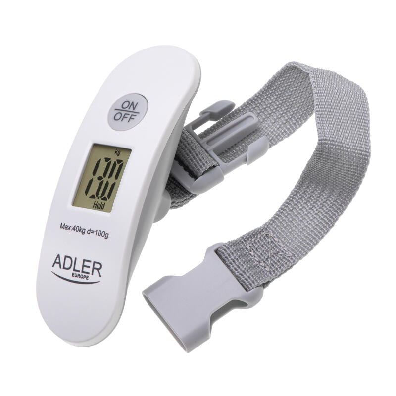 Adler Ad 8189 Travel Luggage Scale, White