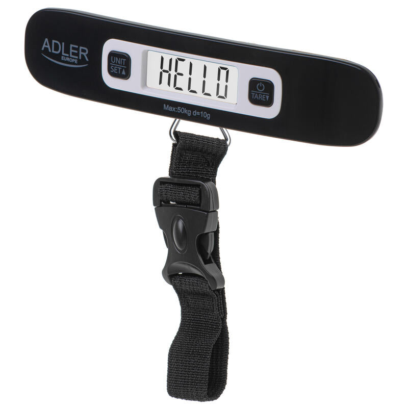 Adler Ad 8190 Travel Luggage Scale, Black
