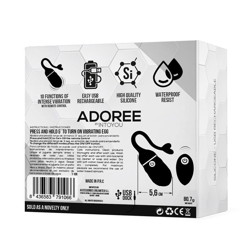 Adoree Huevo Vibrador Usb Control Remoto Usb Silicona