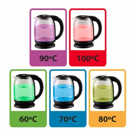EAN 5901299949863 - Esperanza EKK027 tetera eléctrica 1,7 L 2200 W Negro, Transparente imagen 5