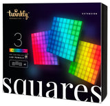 Twinkly Squares Luz De Pared Inteligente Negro Wi-Fi/Bluetooth