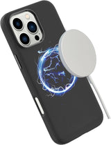 Infinite Venice Iphone 16 Pro  Black Leather Magnetic Cover.