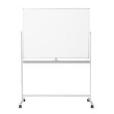 Dry Erase Whiteboard, Mobile,  Double-Sided, Metal, 120x80cm