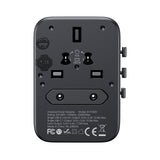 Adapter Podrózny Joyroom Jr-Tcw01 Uniwersalny 17w Eu / Us / Uk / Jp / Au / Cn - Negro