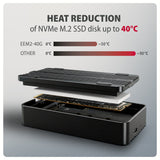 Axagon Eem2-40g Usb-C 40gbps External Enclosure For M.2 Nvme Ssd