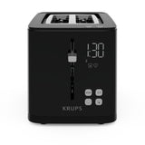 Tostadora Krups Smart'N Light Kh6418 Negra, 850 Vatios, Para 2 Rebanadas De Pan Tostado Kh6418