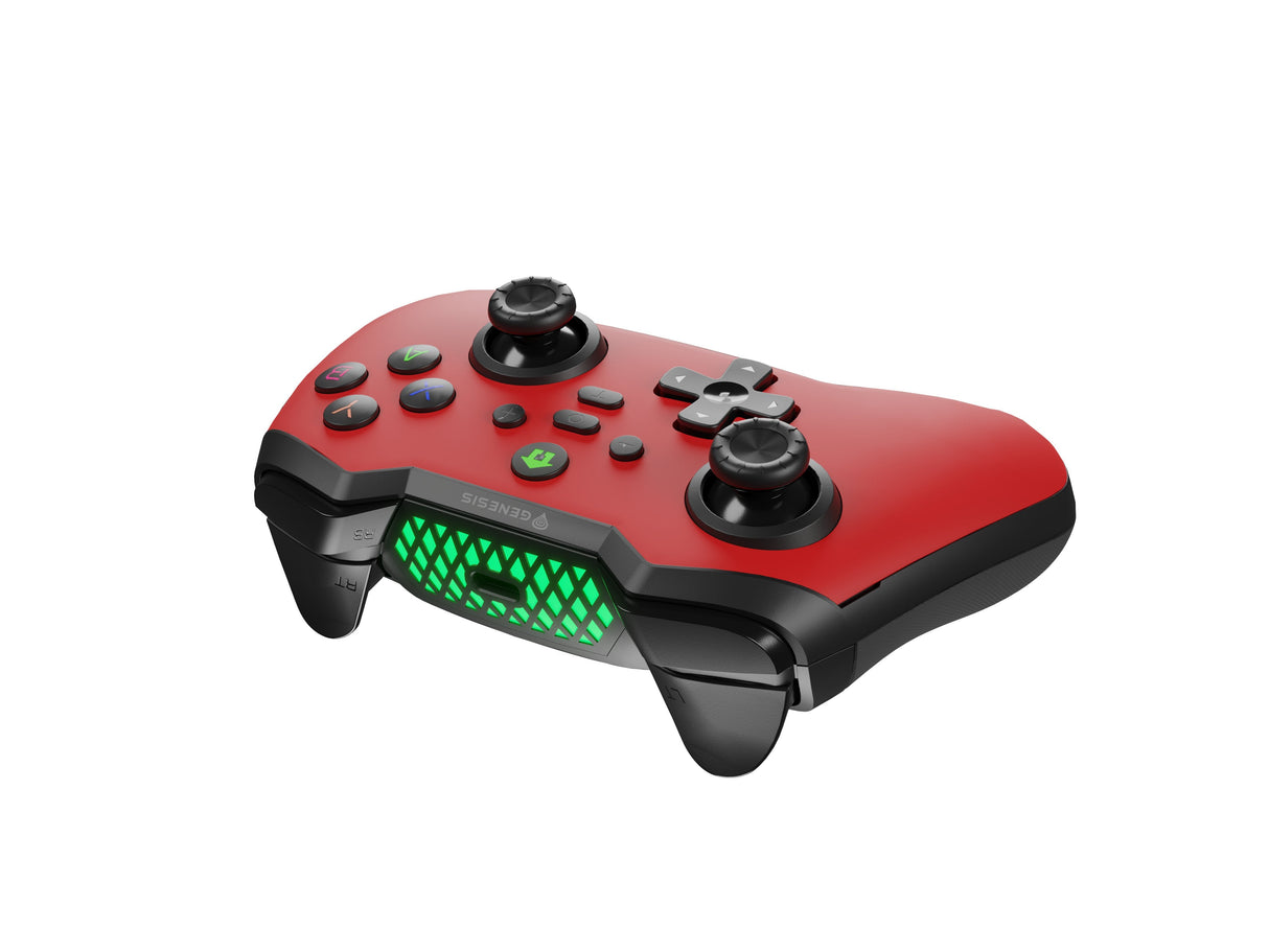 Gamepad Genesis Mangan 400 Wireless (For Pc/Switch/Mobile) Rojo
