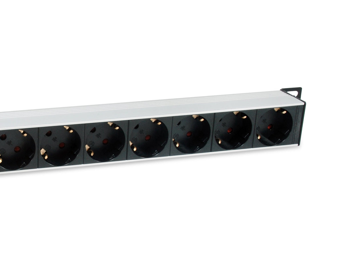 EAN 4015867238813 - Equip 333308 unidad de distribución de energía (PDU) 8 salidas AC 1U Negro, Plata imagen 3