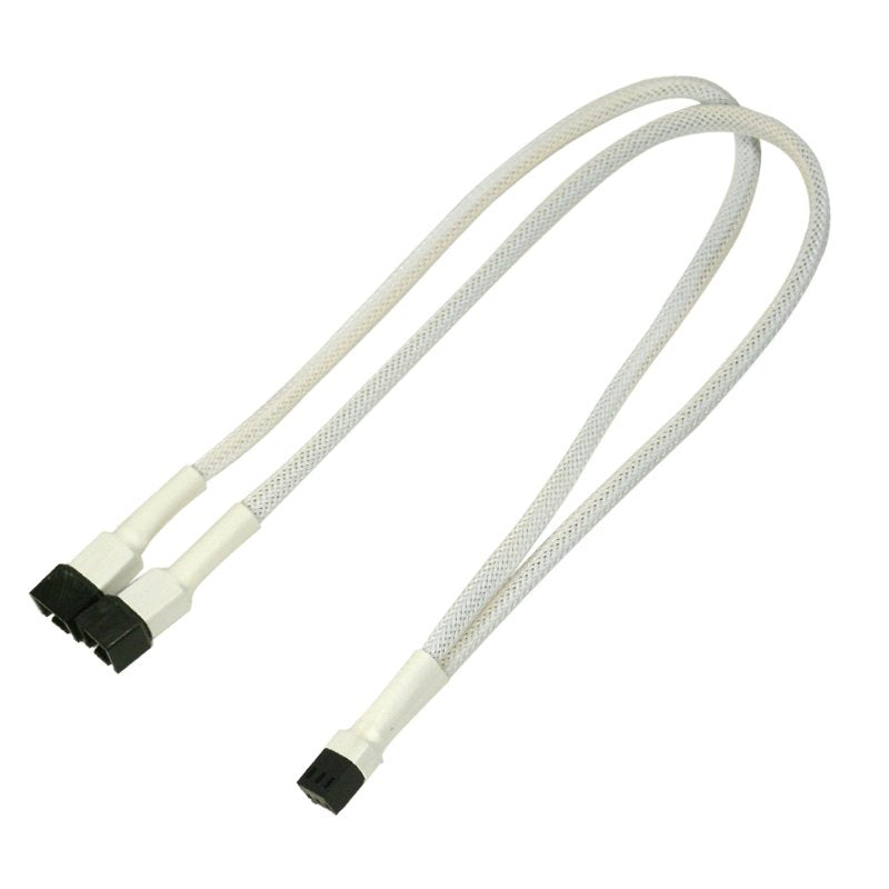 Cable Nanoxia Cable En Y De 3 Pines, 30 Cm, Blanco