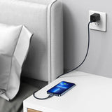 Explorer Series Auto Power-Off Fast Charging Data Cable Type-C To Ip 20w 1m Black