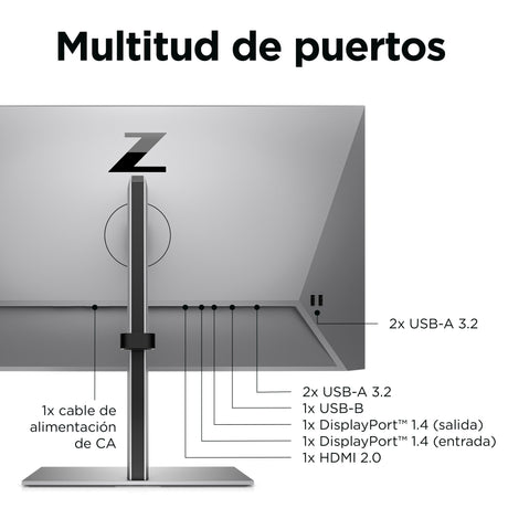 EAN 5715063358832 - HP Z24q G3 QHD Display pantalla para PC 60,5 cm (23.8") 2560 x 1440 Pixeles Quad HD LCD Plata imagen 4