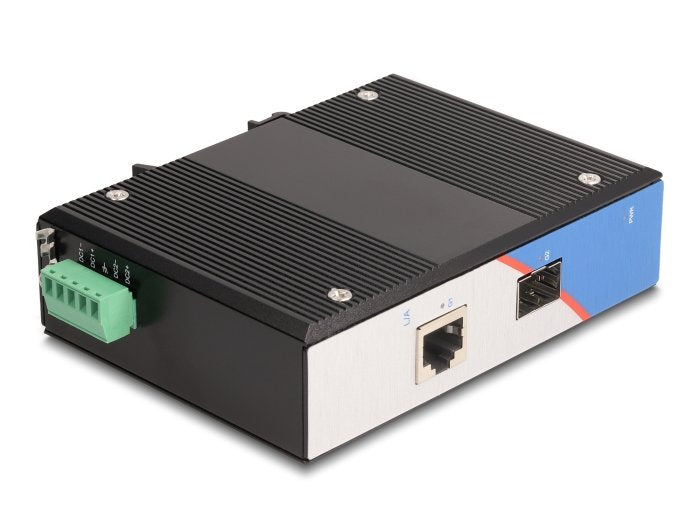 Delock 88014 Convertidor De Medios Gigabit Industrial Rj45 A Sfp Para Carril Din