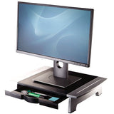 Fellowes Soporte Monitor Office Suites , Evita Tensiones De Cuello , Pantallas Hasta 36kg , 5 Alturas , Bandeja Organizadora