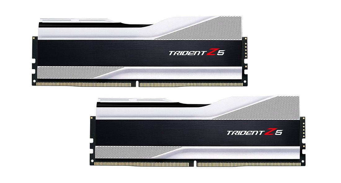 Memoria  G.Skill Trident Z Z5  32 Gb 2 X 16 Gb Ddr5 5600 Mhz, Memoria Ram Plateado/Negro, 32 Gb, 2 X 16 Gb, Ddr5, 5600 Mhz, Negro, Blanco