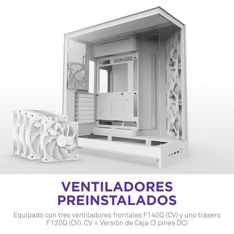 EAN 5056547207636 - NZXT H9 Flow Midi Tower Blanco imagen 3