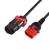 Cable Extension C13 A C14  1 M Negro Iec Lock Dual Locking Pc3601 Act