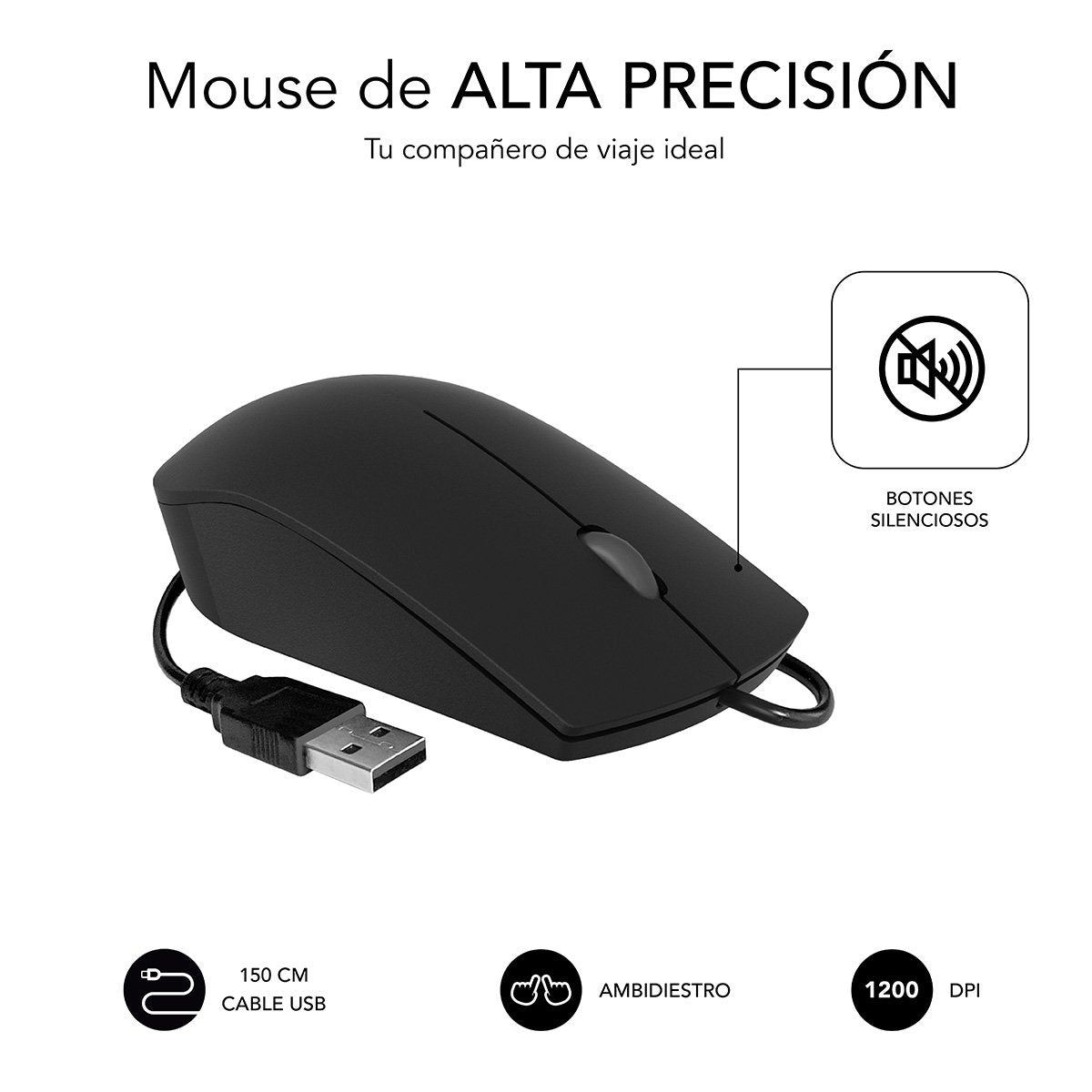 Teclado Y Ratón Subblim Combo Business Cssk01 Negro