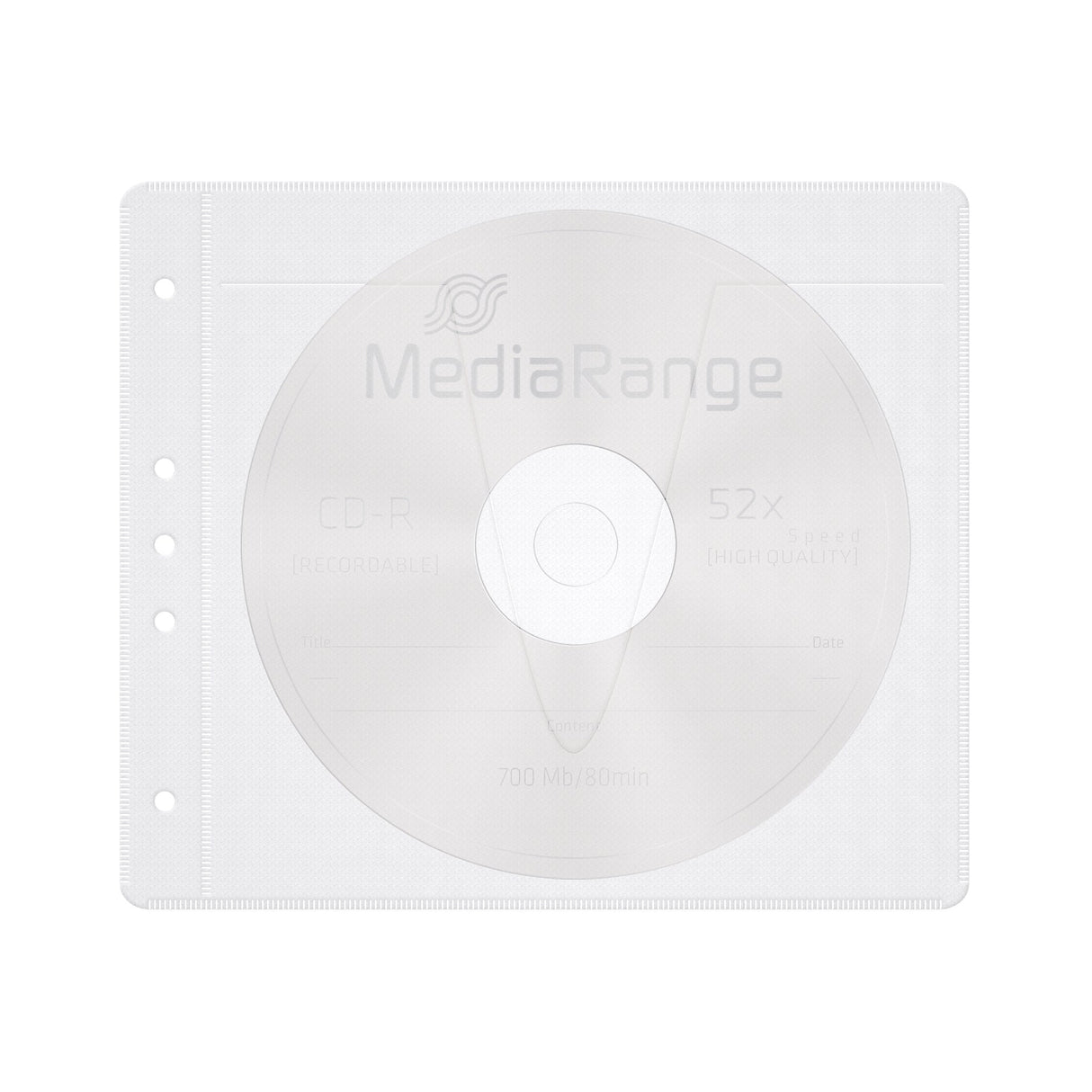 Bolsas De Fieltro Mediarange Para 2 Discos Blancas, 50 Unidades
