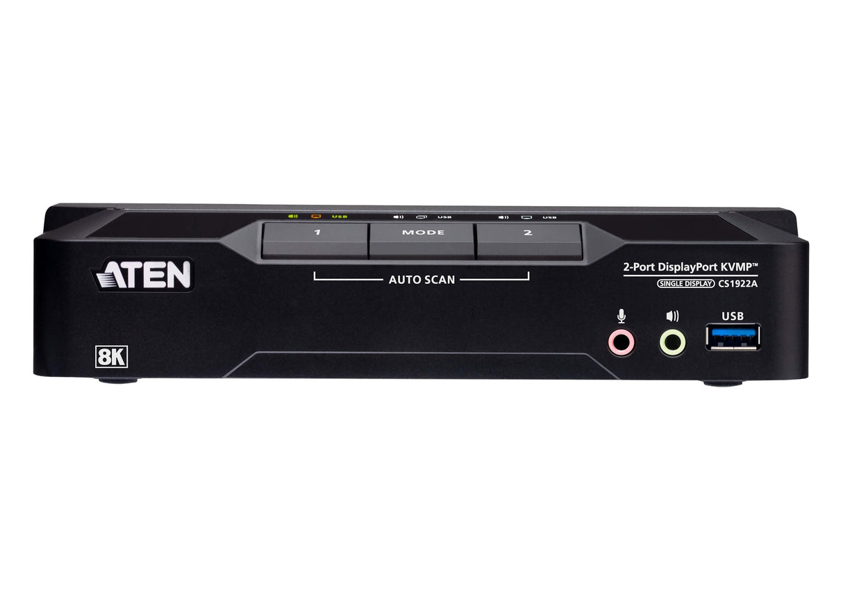 2-Port Usb 3.0 8k Dp Kvmp Switch